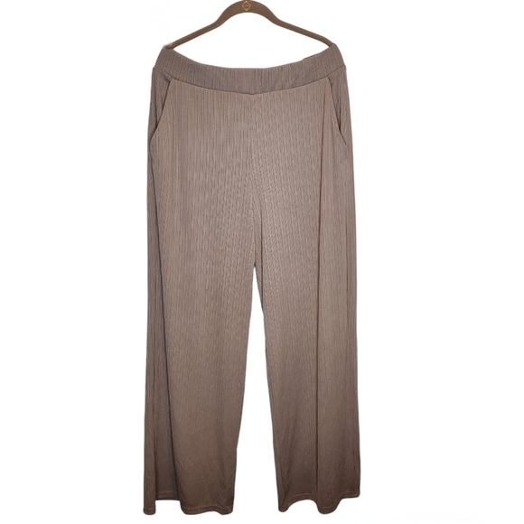 Dictionary Fine Ribbed Wide Leg Trousers with Stretch Size XL/16 - Picture 1 of 11